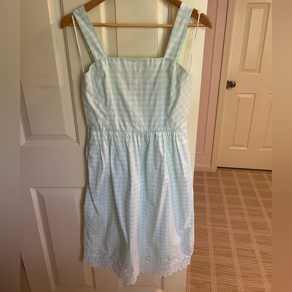 Draper James gingham eyelet dress